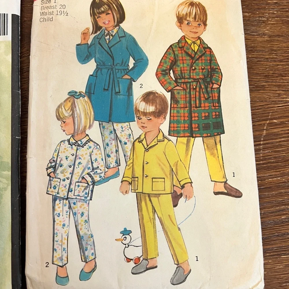 Kids Sewing Pattern Lot – Butterick 5286, Simplicity 8291, Simplicity 3650 –